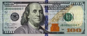 a new 100 dollar bill