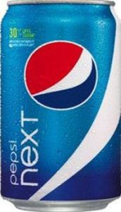 a blue diet pepsi can