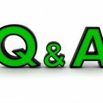 A green capital letter of Q and A