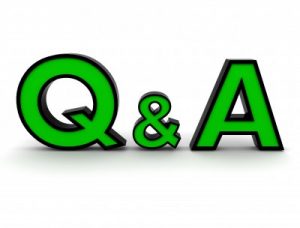 A green capital letter of Q and A