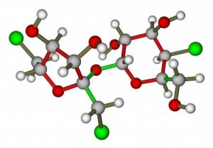 a grid sketch of a molecule