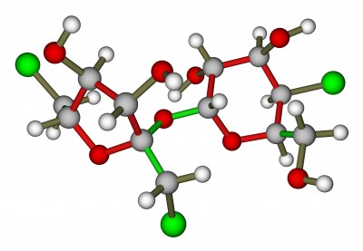 a grid sketch of a molecule
