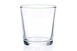 an empty glass