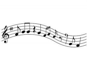 a musical note stanza