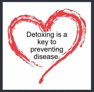 detox meme written inside a red sketched heart