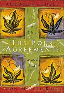 the jacket cover for the book, The Four Agreements