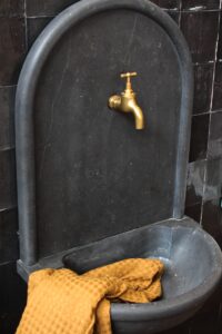 a beautiful old-fashioned Italian sink
