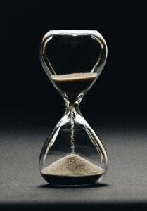 an hourglass
