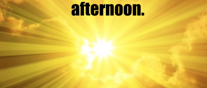 meme with the sun and when to get the most sunshine