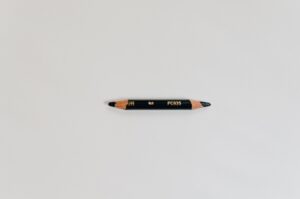 a pencil sharpened on both ends.