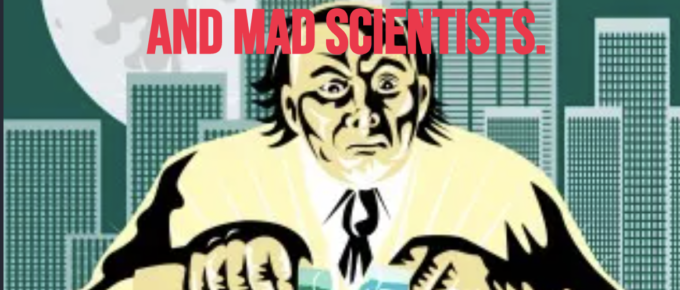 a meme about a mad scientist